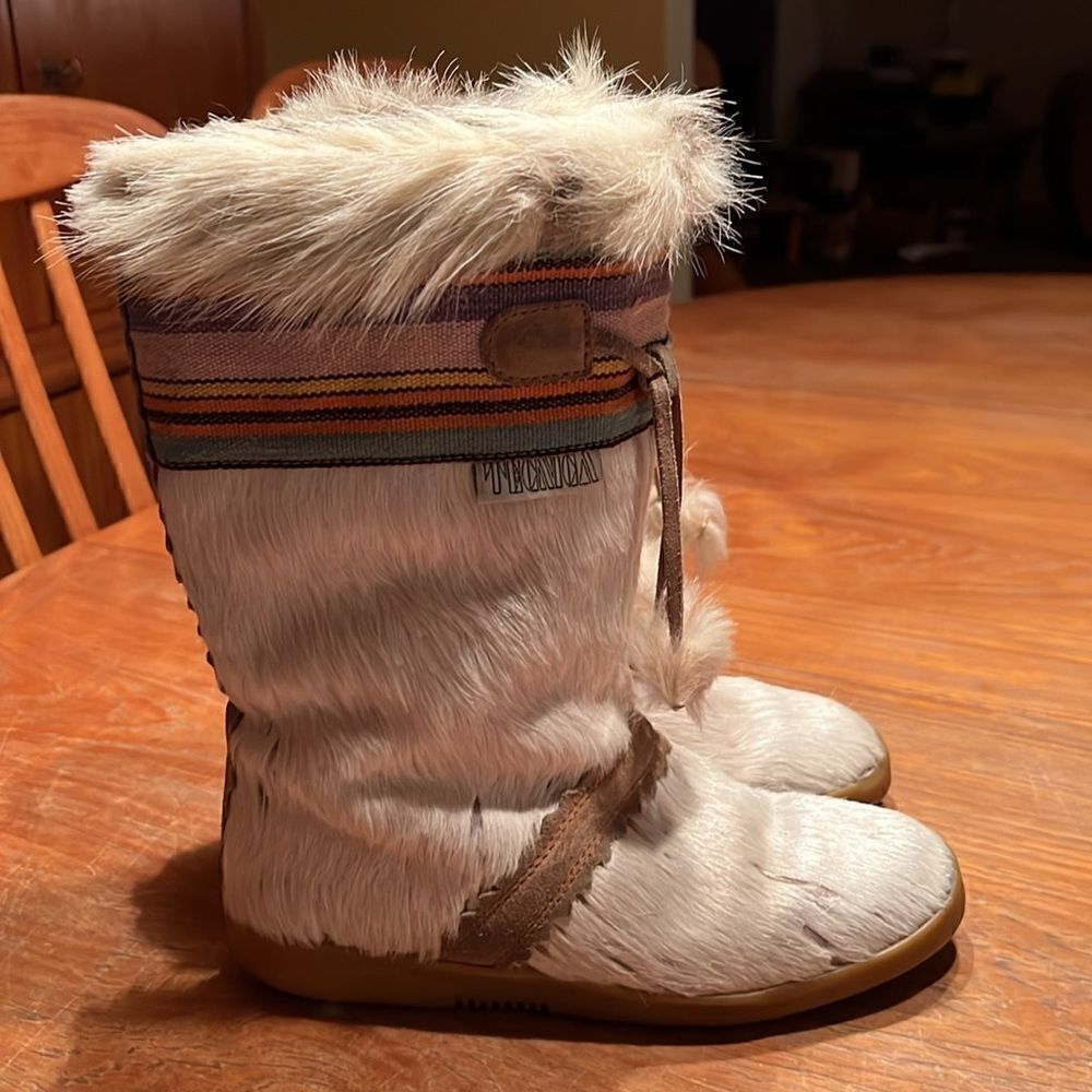 Tecnica Fur Boots 80s vintage‎